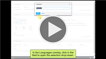 Adding or Changing The Language video link