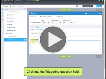 Triggering Questions video link