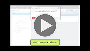 Deleting and Restoring an Item video link