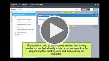 Duplicating an Item video link