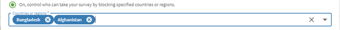 Adding countries to the restricted list